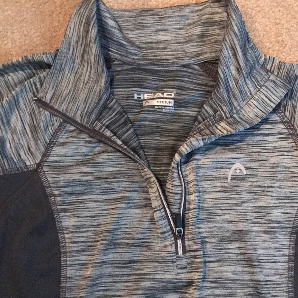 Grey athletic pullover